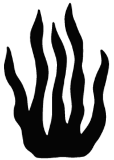 water plant silhouette