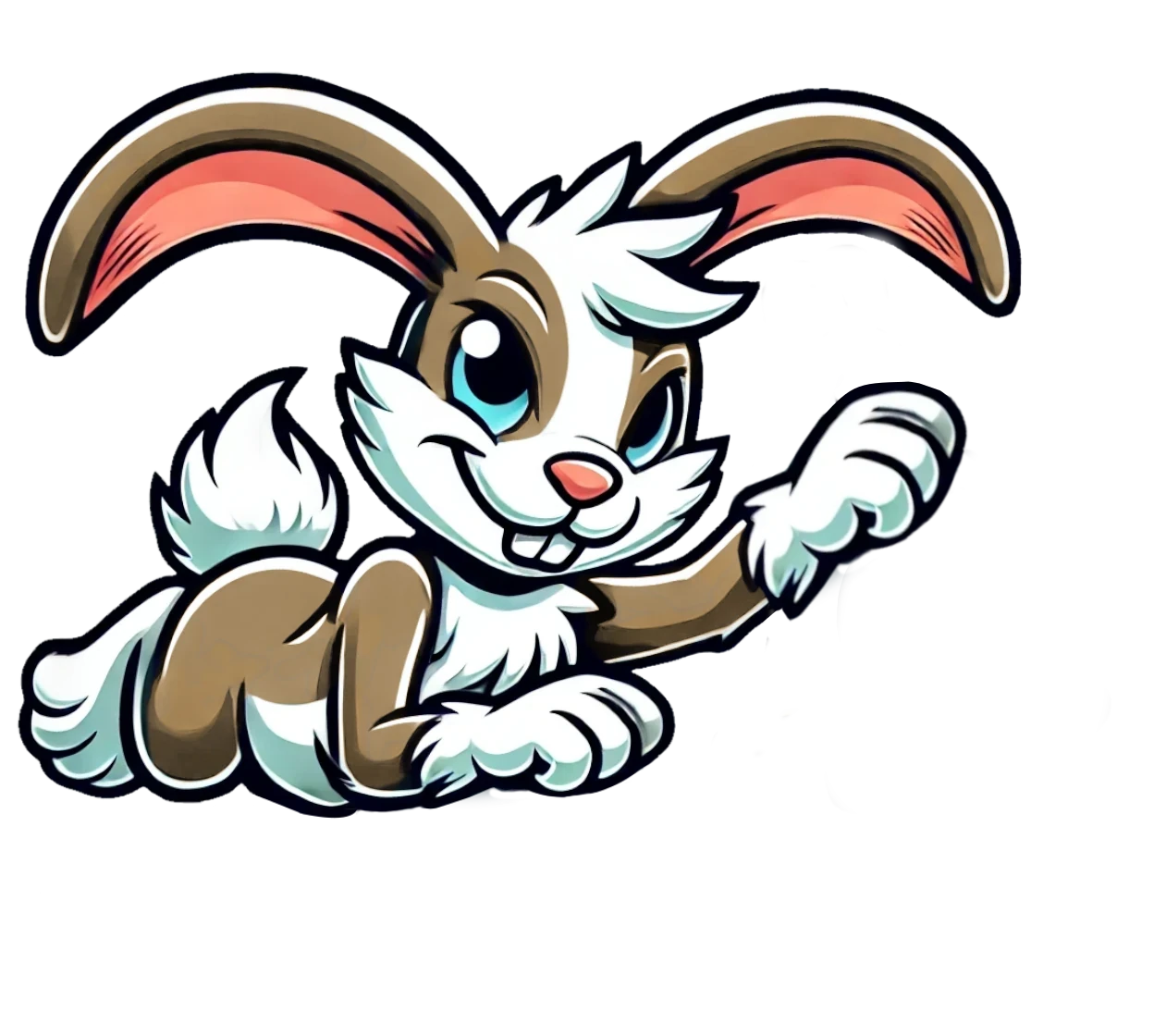 an animated rabbit ringing a bell