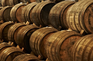 wine barrels